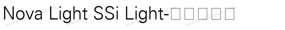 Nova Light SSi Light字体转换